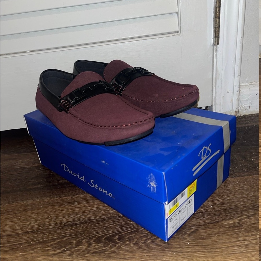 David stone maroon dress shoes. Size 9 men’s.